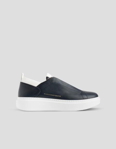 WEMBLEY SLIP-ON MAN BLUE WHITE