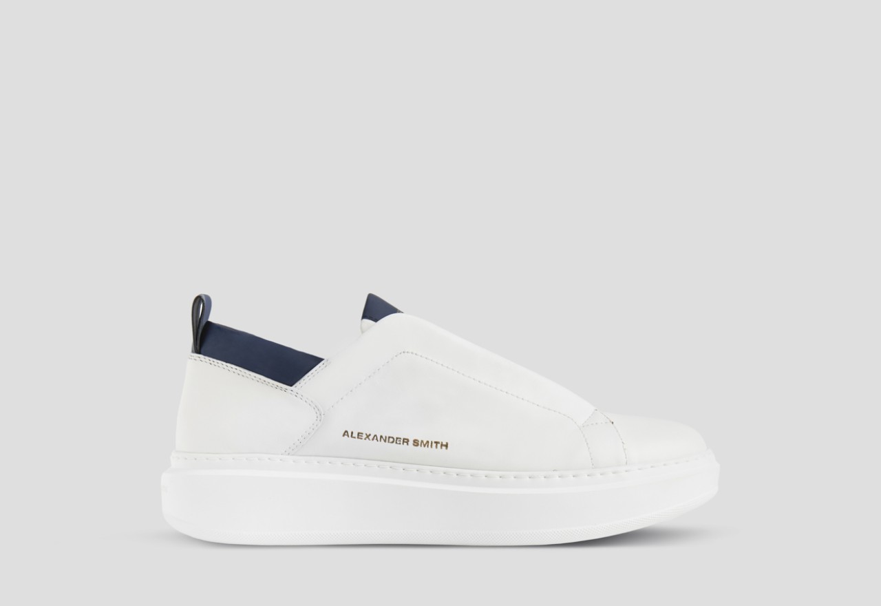 WEMBLEY SLIP-ON MAN WHITE BLUE