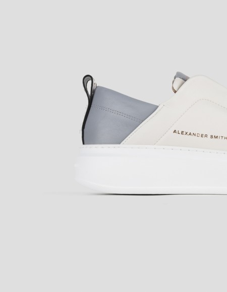 WEMBLEY SLIP-ON WOMAN WHITE AZURE