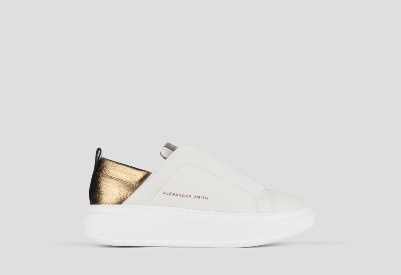 WEMBLEY SLIP-ON WOMAN OFF WHITE BRONZE