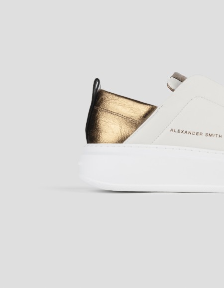 WEMBLEY SLIP-ON WOMAN OFF WHITE BRONZE