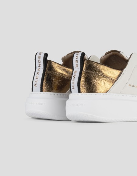 WEMBLEY SLIP-ON WOMAN OFF WHITE BRONZE