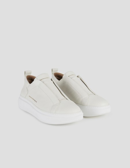 WEMBLEY SLIP-ON MAN TOTAL WHITE