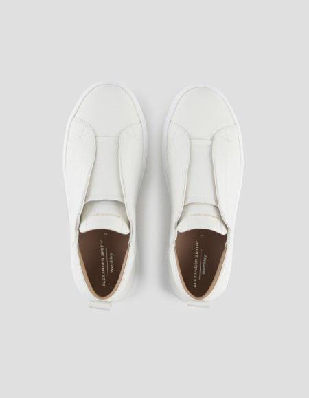 WEMBLEY SLIP-ON MAN TOTAL WHITE