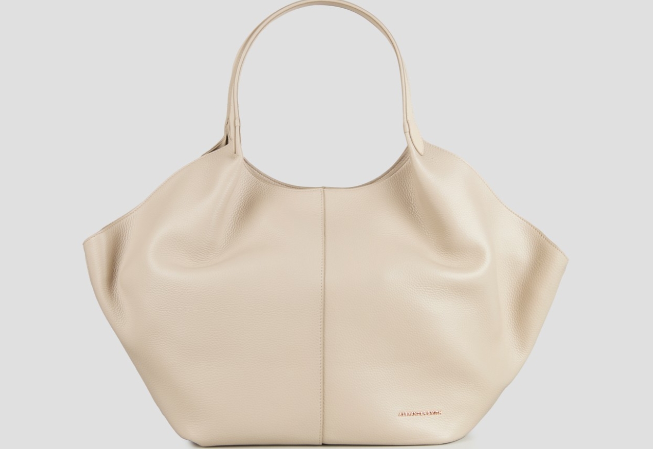 Sneakers Alexander Smith rachel large shoulder bag in dark ivory tumbled leather - 1