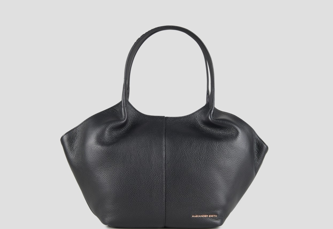 Sneakers Alexander Smith rachel medium shoulder bag in black tumbled leather - 1