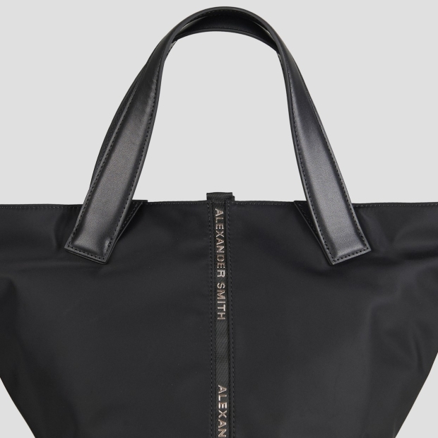 Sneakers Alexander Smith lauren medium handbag with shoulder strap in black nylon - 5