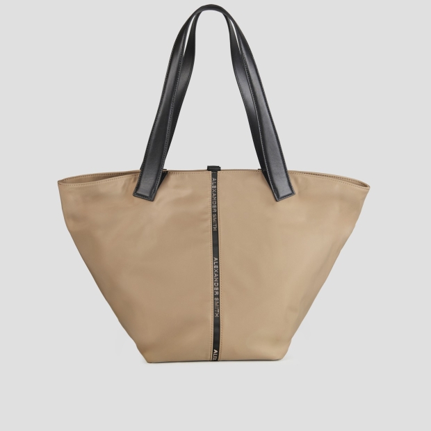 Sneakers Alexander Smith lauren large shoulder bag in beige nylon - 1