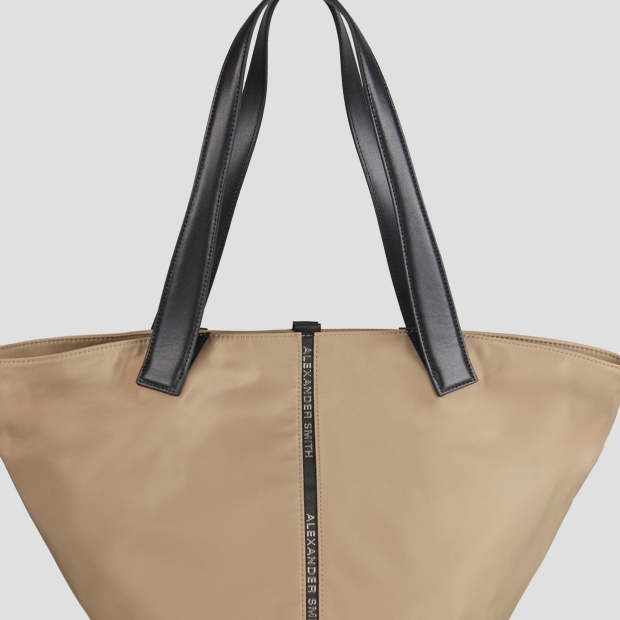 Sneakers Alexander Smith lauren large shoulder bag in beige nylon - 5