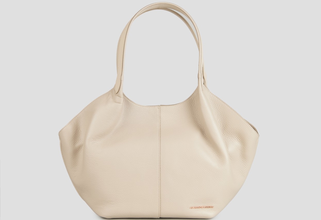 Sneakers Alexander Smith rachel medium shoulder bag in dark ivory tumbled leather - 1