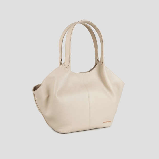 Sneakers Alexander Smith rachel medium shoulder bag in dark ivory tumbled leather - 3