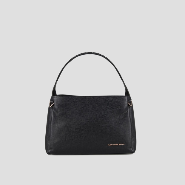 Sneakers Alexander Smith cindy shoulder bag with shoulder strap in black tumbled leather - 1