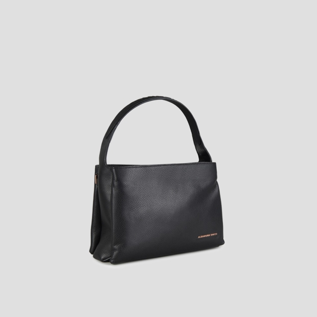 Sneakers Alexander Smith cindy shoulder bag with shoulder strap in black tumbled leather - 3