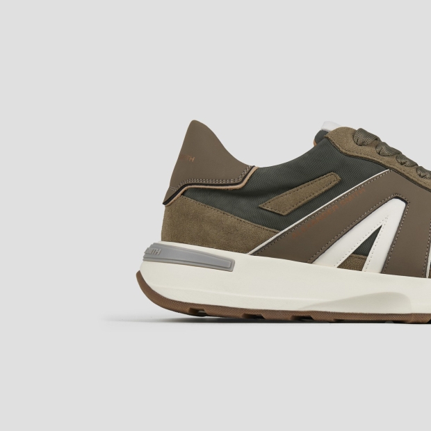 Sneakers Alexander Smith liverpool man in soft green leather and washed nylon - 2