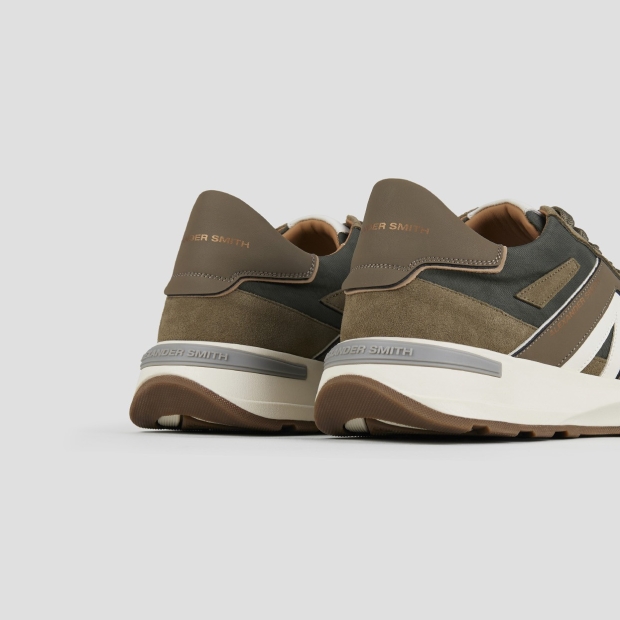 Sneakers Alexander Smith liverpool man in soft green leather and washed nylon - 4