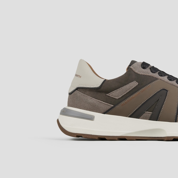 Sneakers Alexander Smith liverpool man in soft brown leather and washed nylon - 2