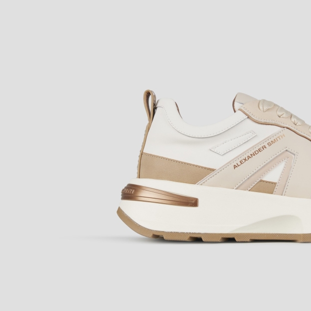Sneakers Alexander Smith liverpool woman in beige leather and suede - 2