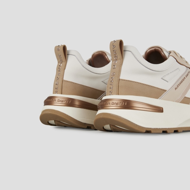 Sneakers Alexander Smith liverpool woman in beige leather and suede - 4