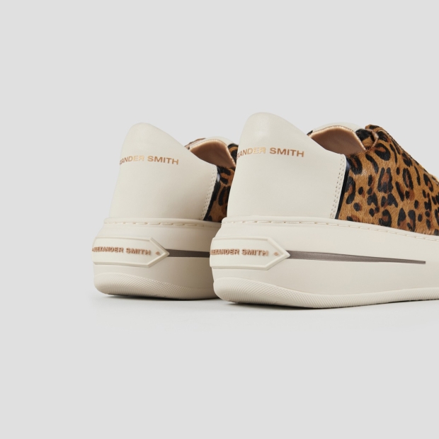 Sneakers Alexander Smith lancaster woman in spotted pony and white leather heel - 4