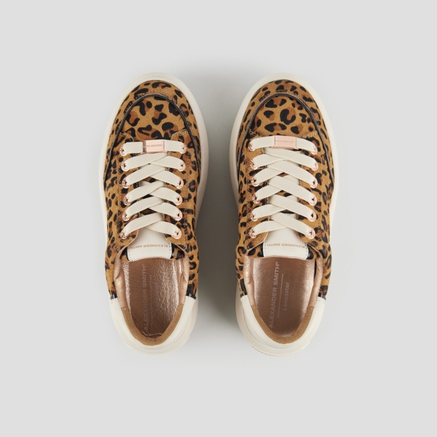 Sneakers Alexander Smith lancaster woman in spotted pony and white leather heel - 5