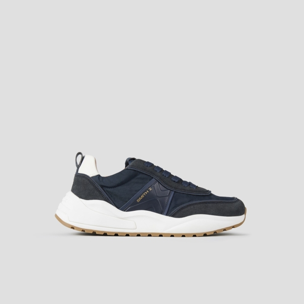 Sneakers Alexander Smith blaze man in blue suede and nylon - 1