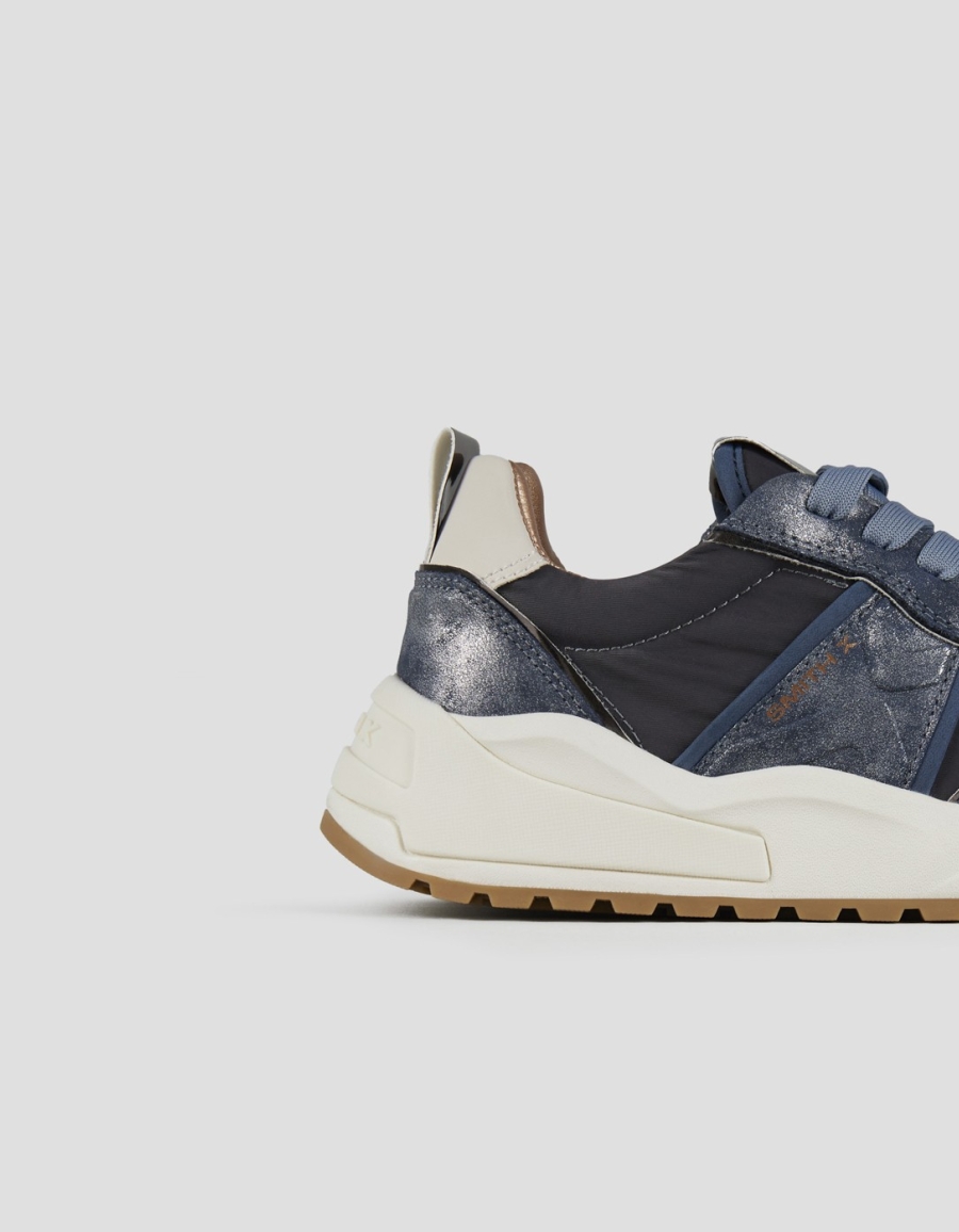 Sneakers Alexander Smith blaze woman in blue nylon and laminated - 2