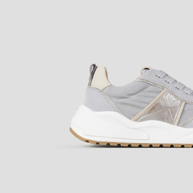 Sneakers Alexander Smith blaze woman in avio nylon and silver laminated details - 2