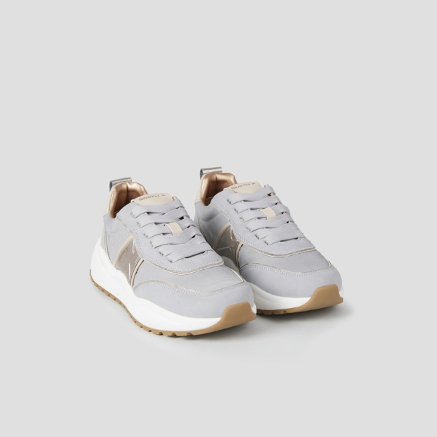 Sneakers Alexander Smith blaze woman in avio nylon and silver laminated details - 3