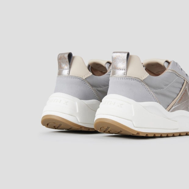 Sneakers Alexander Smith blaze woman in avio nylon and silver laminated details - 4