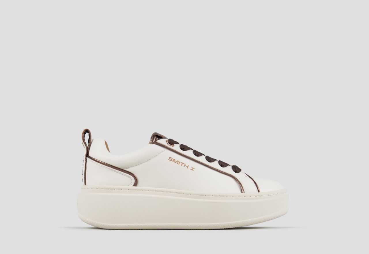 Sneakers Alexander Smith stone woman in white and bronze laminated details - 1