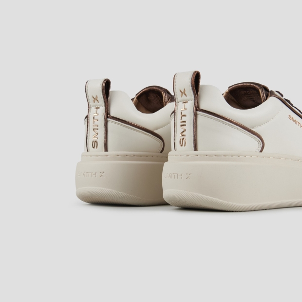 Sneakers Alexander Smith stone woman in white and bronze laminated details - 4