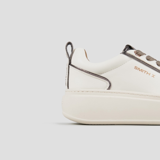 Sneakers Alexander Smith stone woman in white and silver laminated details - 2