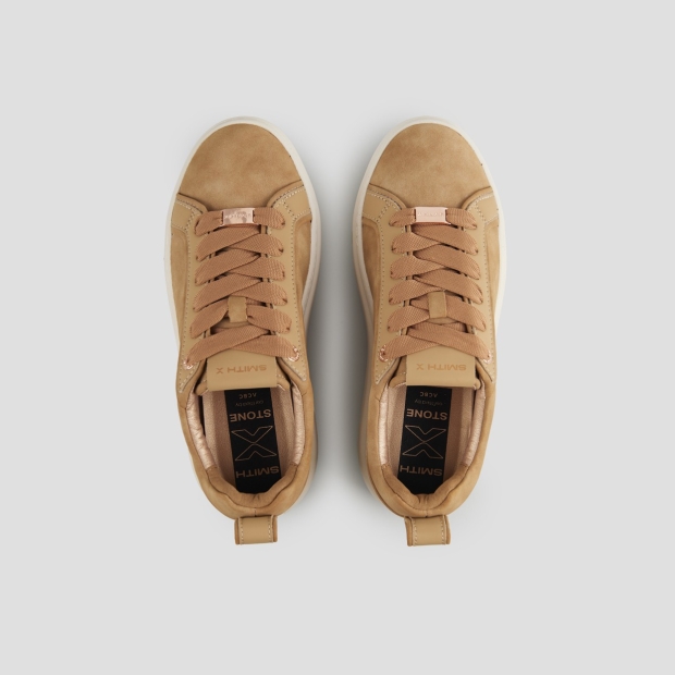 Sneakers Alexander Smith stone woman in brown suede and rubberized heel - 5