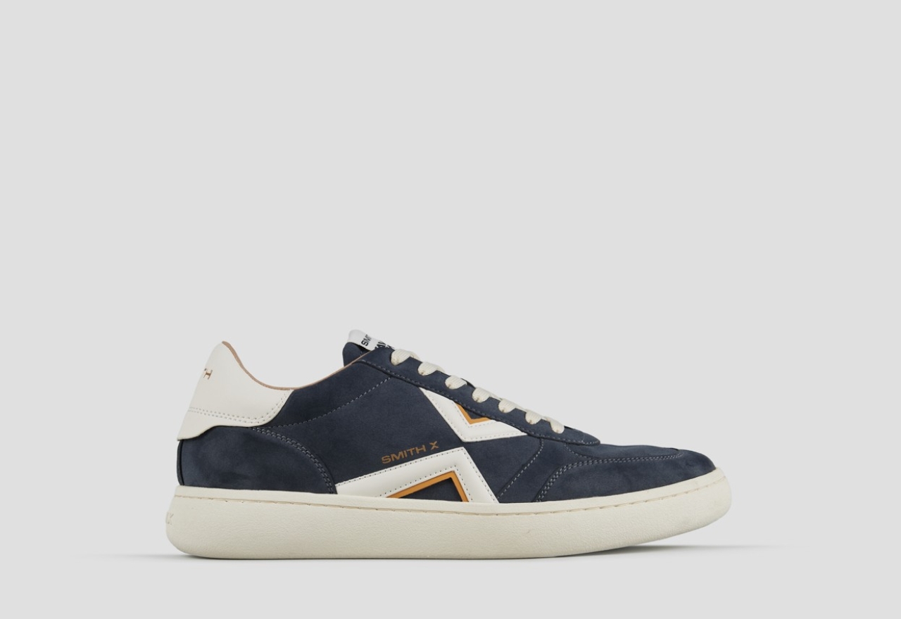 Sneakers Alexander Smith ocean man in blue suede and white details - 1