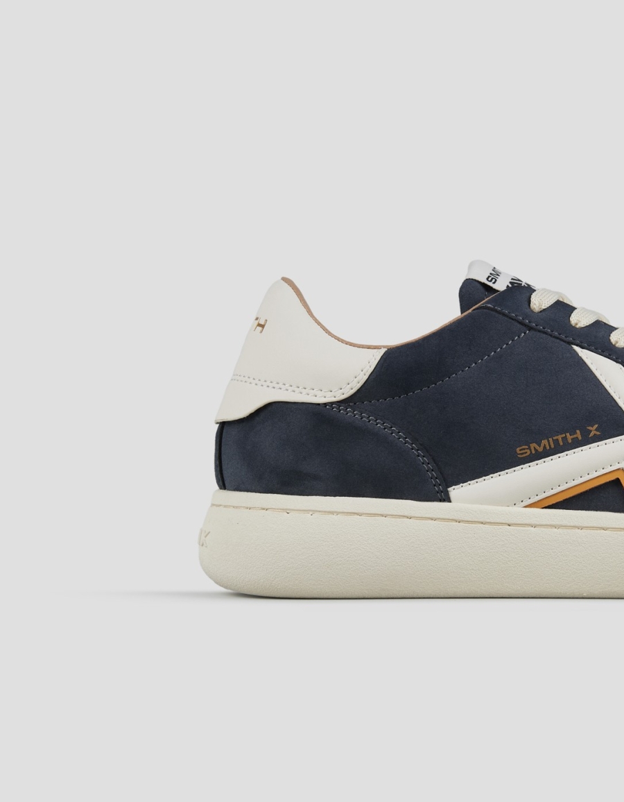 Sneakers Alexander Smith ocean man in blue suede and white details - 2