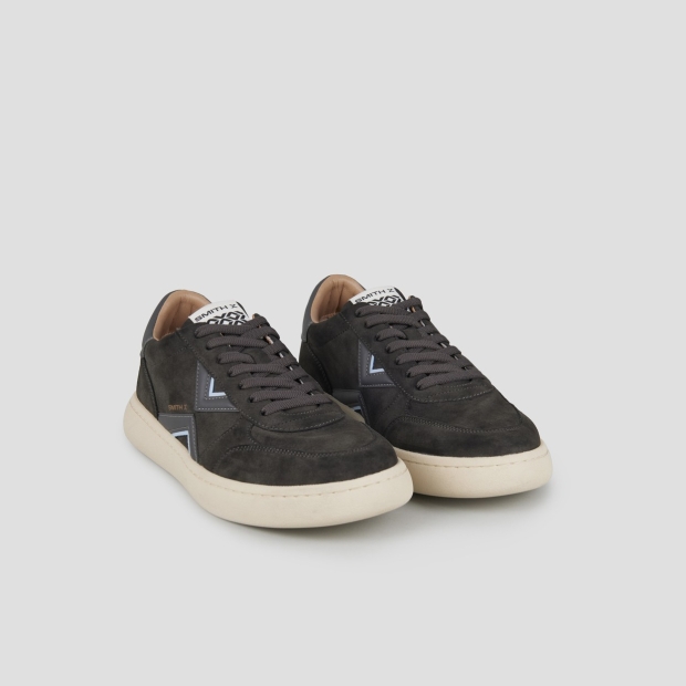 Sneakers Alexander Smith ocean man in dark grey suede and blue details - 3
