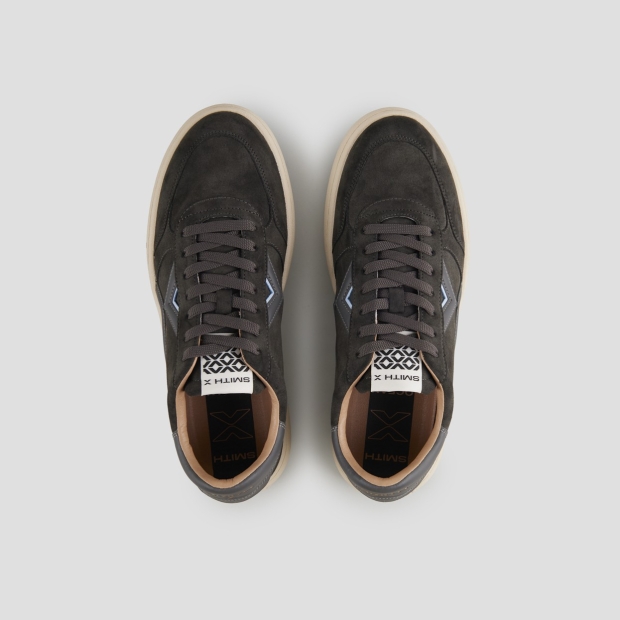 Sneakers Alexander Smith ocean man in dark grey suede and blue details - 5