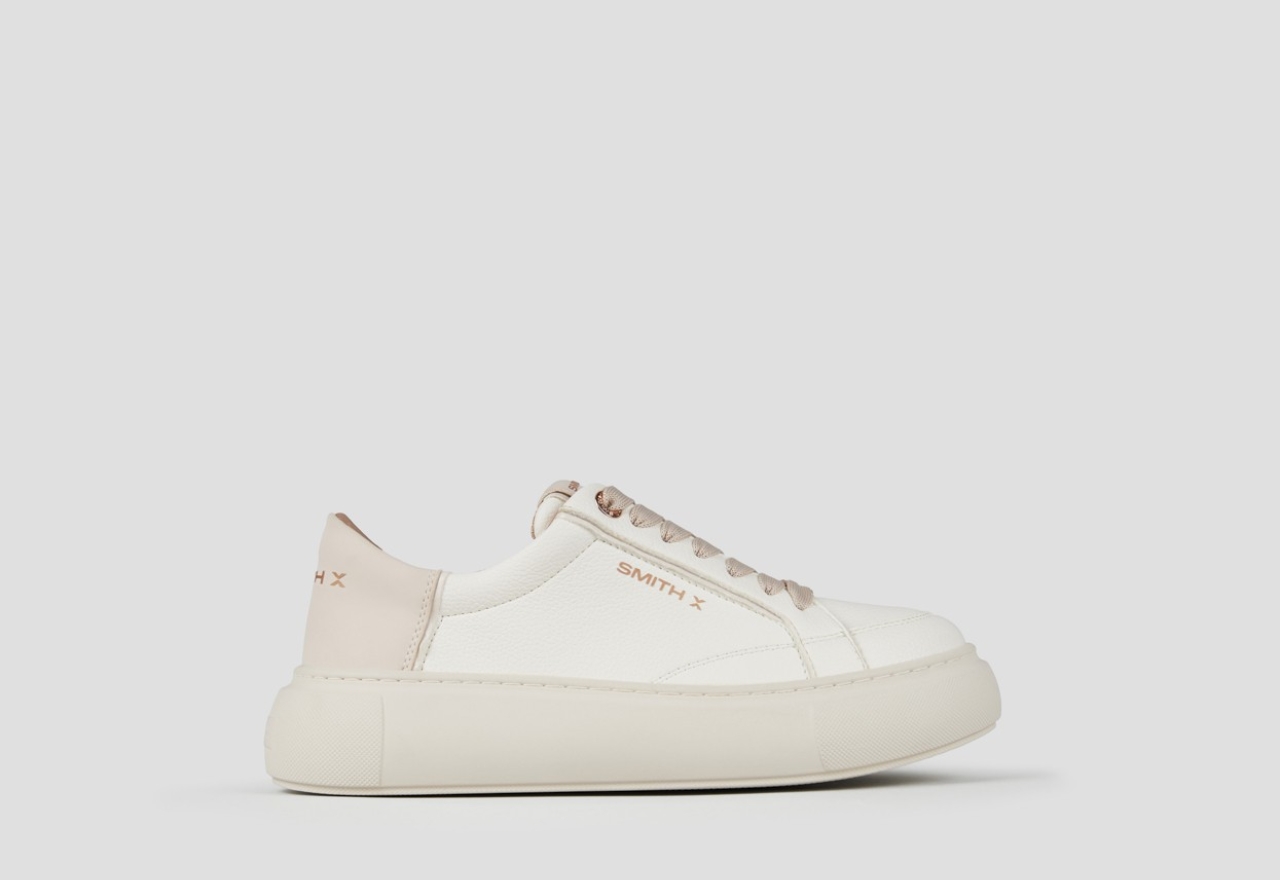 Sneakers Alexander Smith pearl woman in white and cream heel - 1