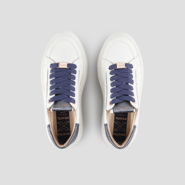 Sneakers Alexander Smith pearl woman in black and blue glitter laminated heel - 5