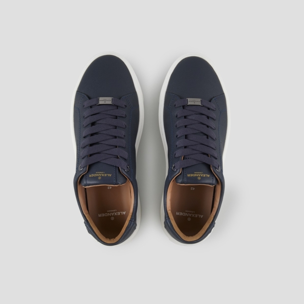 Sneakers Alexander Smith london man in blue palmellato leather - 5
