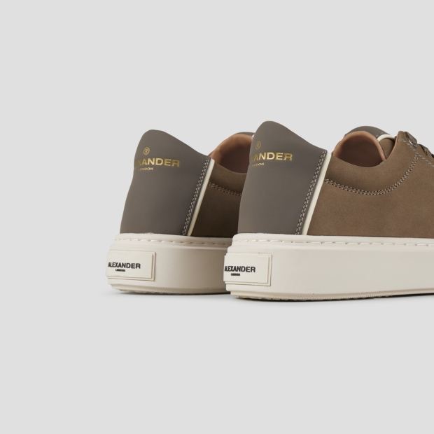 Sneakers Alexander Smith london man in military green nubuck and leather heel - 4