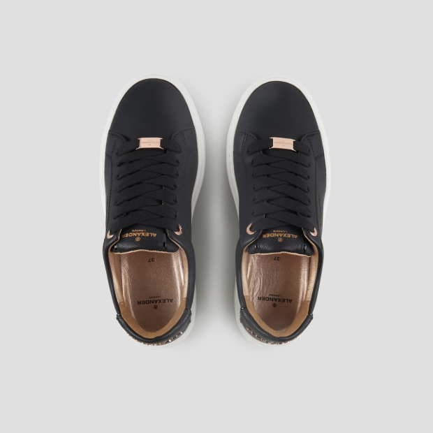 Sneakers Alexander Smith london high woman in black smooth leather and palmellato leather heel - 5