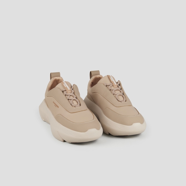 Sneakers Alexander Smith eclipse woman in beige nappa and rubberized leather - 3