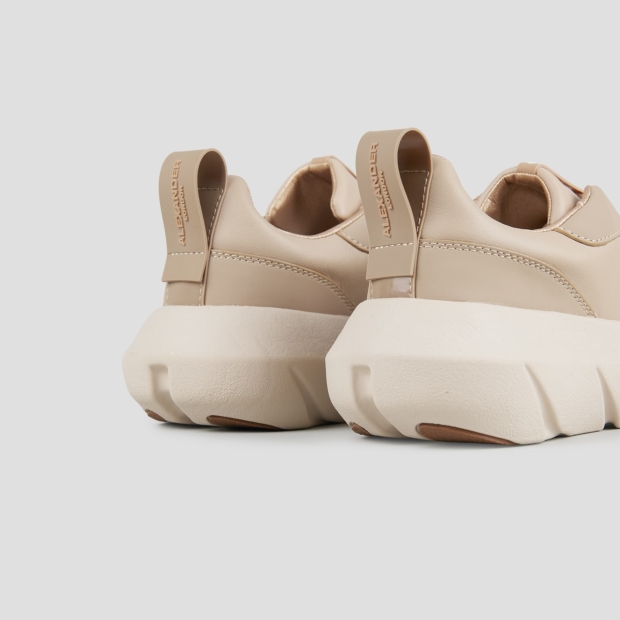 Sneakers Alexander Smith eclipse woman in beige nappa and rubberized leather - 4