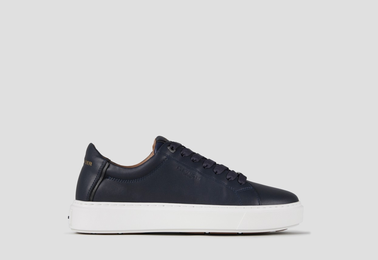 Sneakers Alexander Smith london man in blue smooth leather - 1