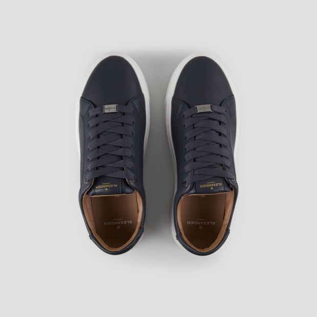 Sneakers Alexander Smith london man in blue smooth leather - 5