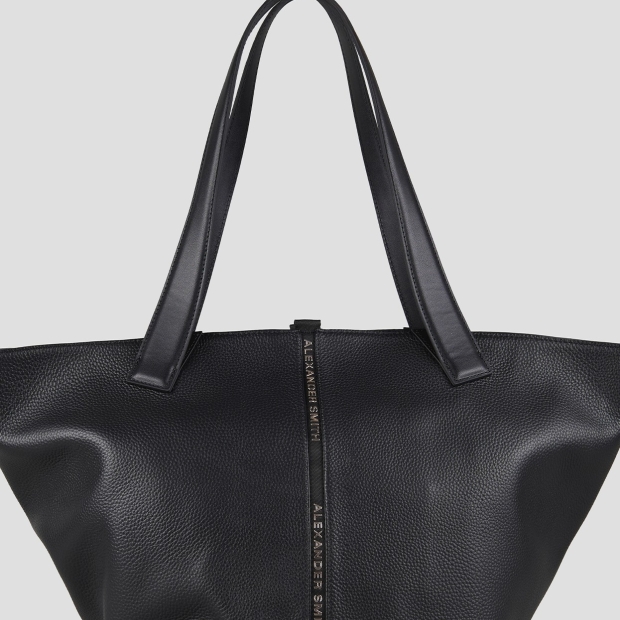 Sneakers Alexander Smith lauren large shoulder bag in black tumbled leather - 4