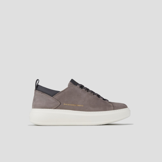Sneakers Alexander Smith wembley man in grey bottalato nubuck and smooth leather details - 1