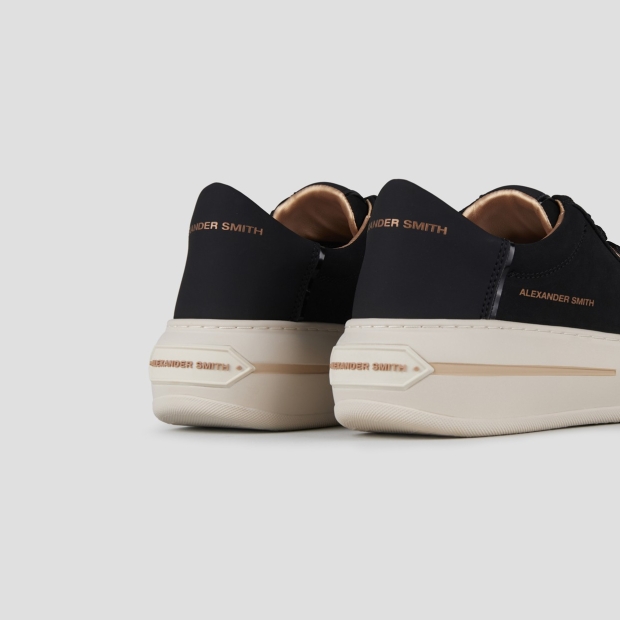 Sneakers Alexander Smith lancaster woman in black suede and rubberized leather heel - 4