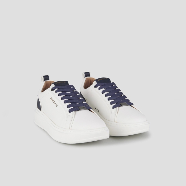 Sneakers Alexander Smith stone man in white and blue heel - 3